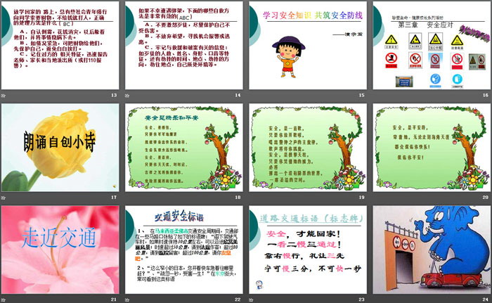 《安全生活 快乐成长》PPT