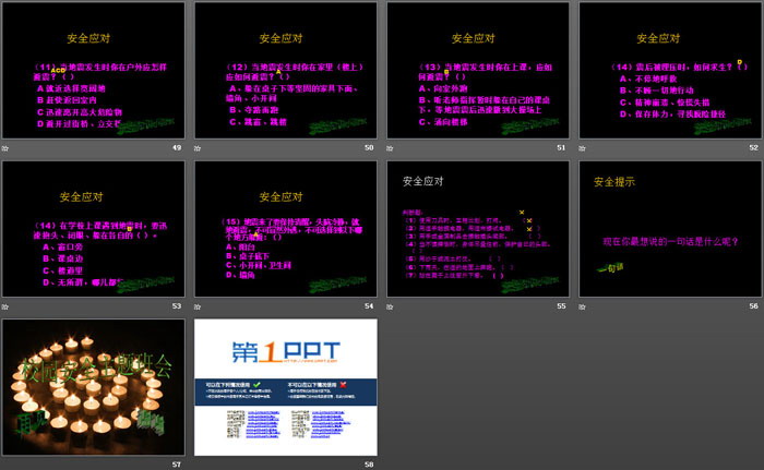 《校园安全主题班会》PPT