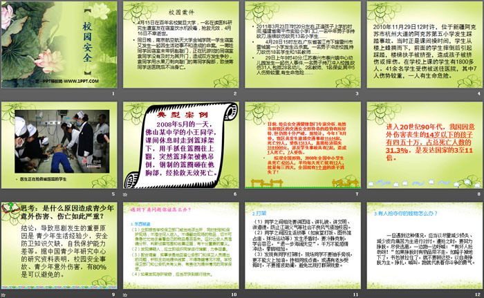 《校园安全》PPT下载