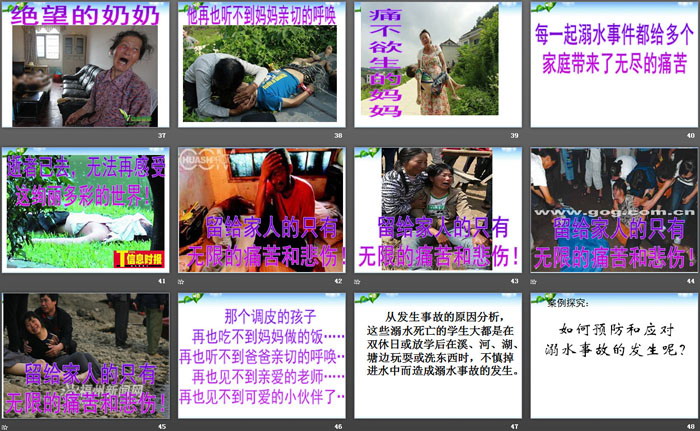 《珍爱生命 远离危险 预防溺水》PPT