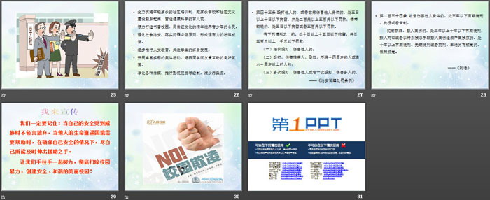 《拒绝校园欺凌》PPT