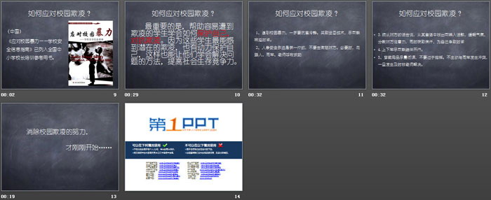 《如何预防和应对校园欺凌》PPT