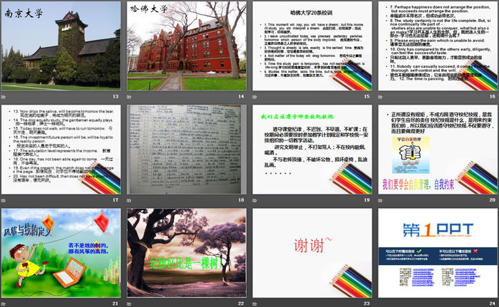 《遵守校纪校规 塑好自身形象》PPT