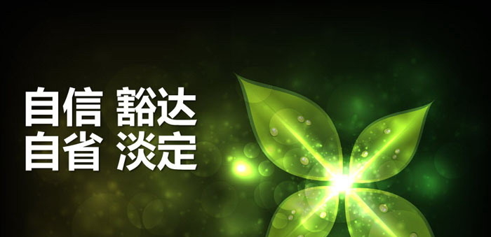 《自信 豁达 自省 淡定》PPT