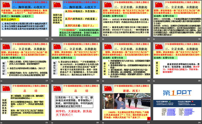 《理性爱国 文明修身》PPT