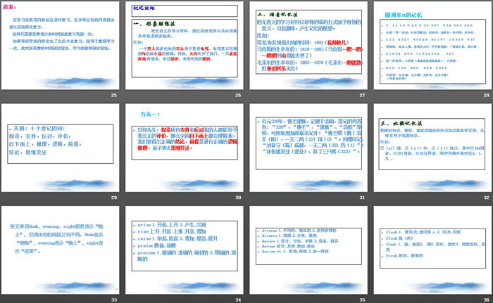 《学习方法与记忆方法》PPT