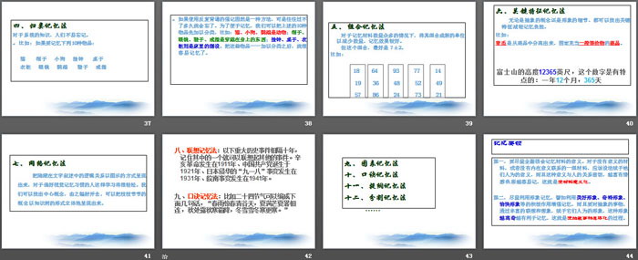 《学习方法与记忆方法》PPT