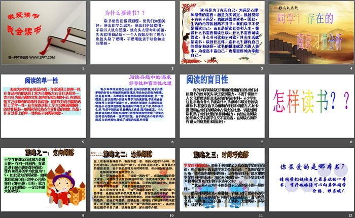 《我爱读书 我会读书》PPT