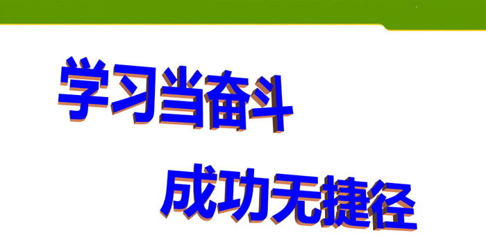 《学习当奋斗 成功无捷径》PPT
