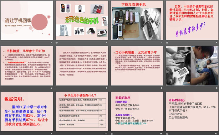 《请让手机回家》PPT
