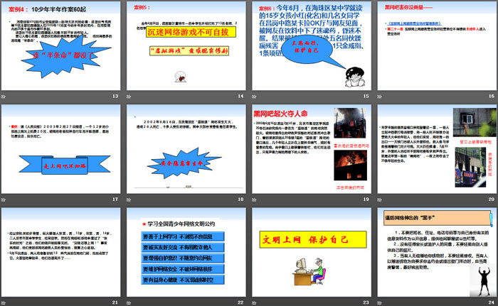 《享受健康网络生活》PPT