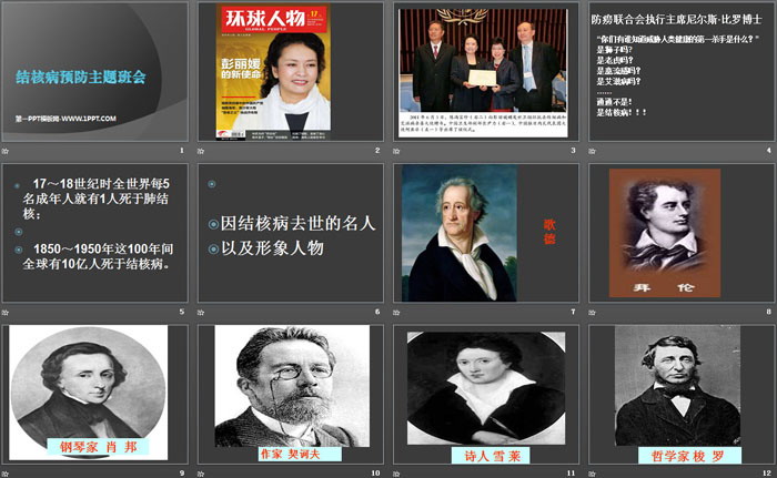 《结核病预防主题班会》PPT