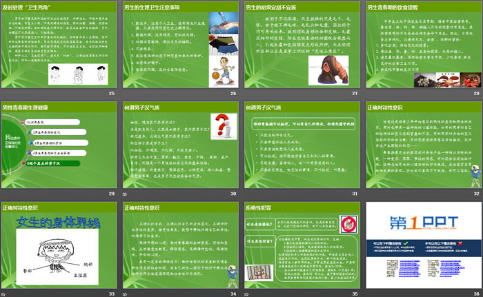 《男性青春期健康》PPT