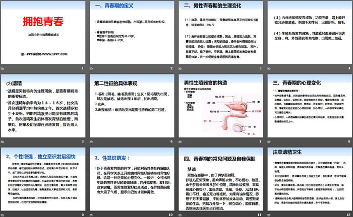 《拥抱青春》PPT