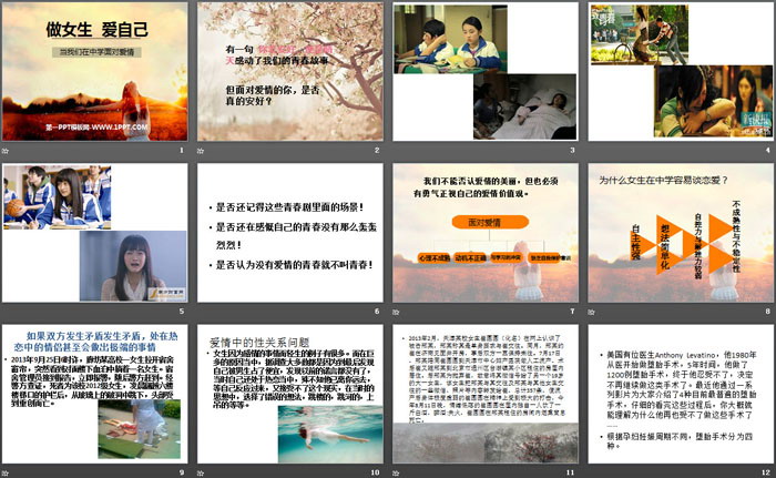 《做女生 爱自己》PPT