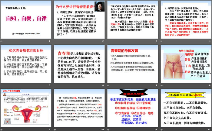 《自知，自爱，自律》PPT