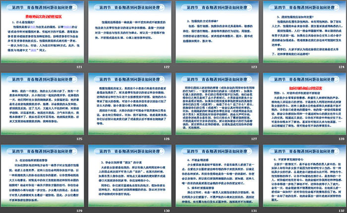 《青春期性教育知识》PPT