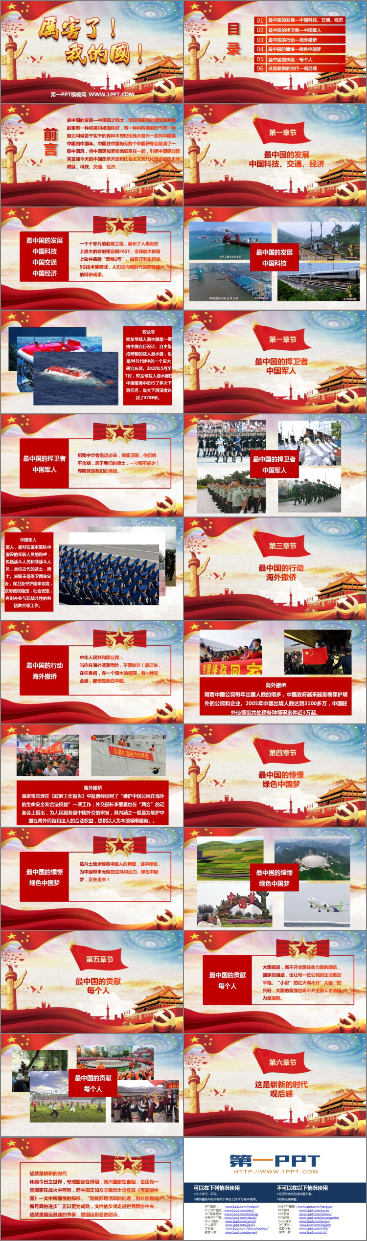 《厉害了，我的国》PPT班会课件