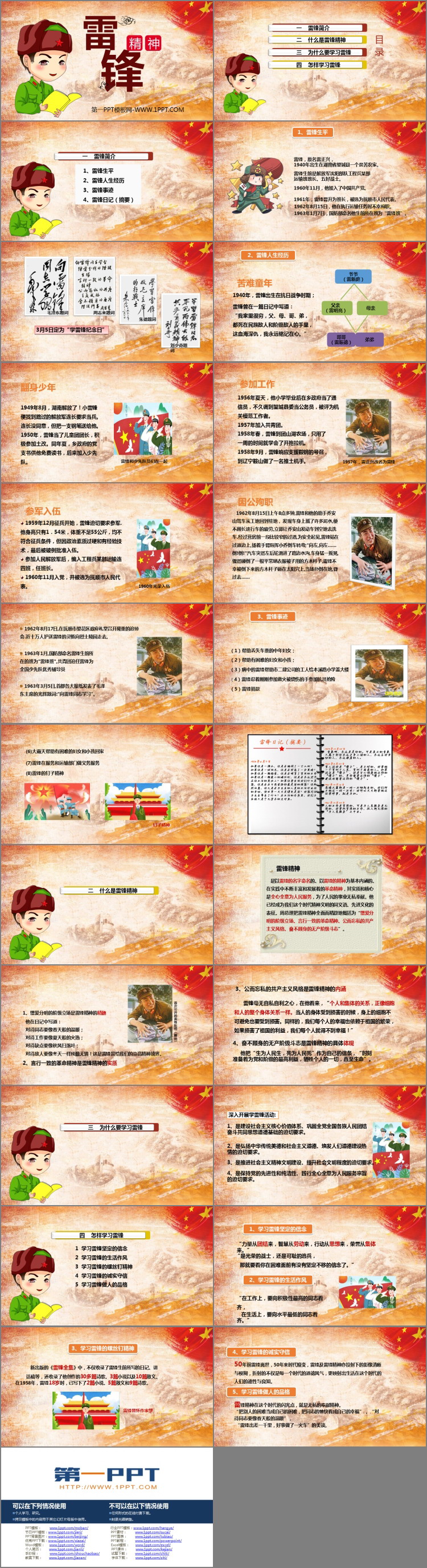 《雷锋精神》PPT班会课件