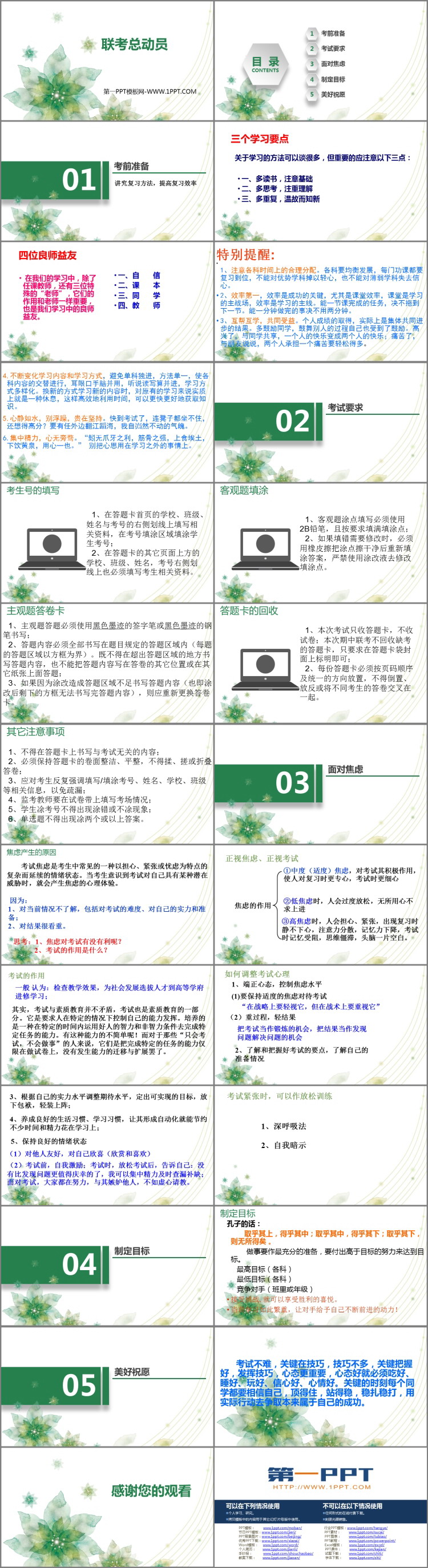 《联考总动员》PPT班会课件