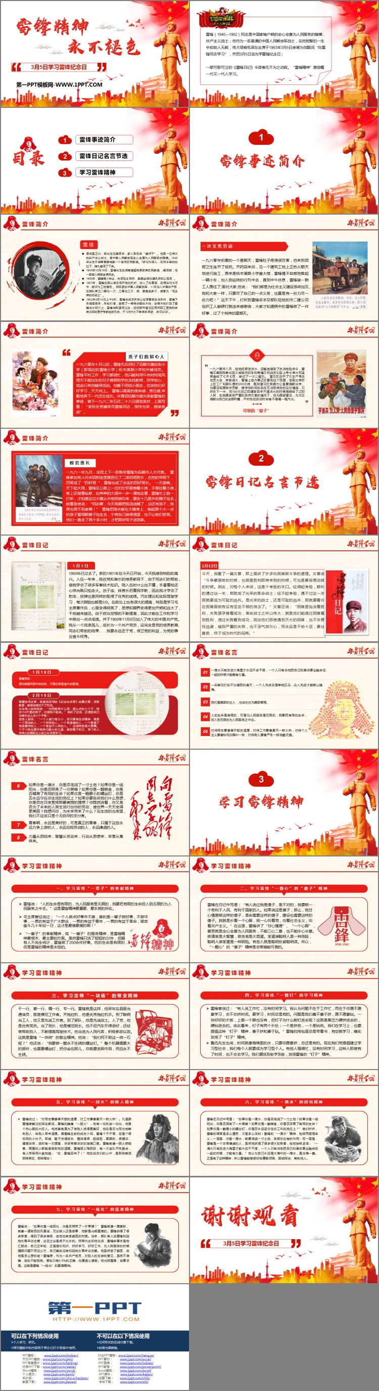 《雷锋精神 永无褪色》PPT班会课件