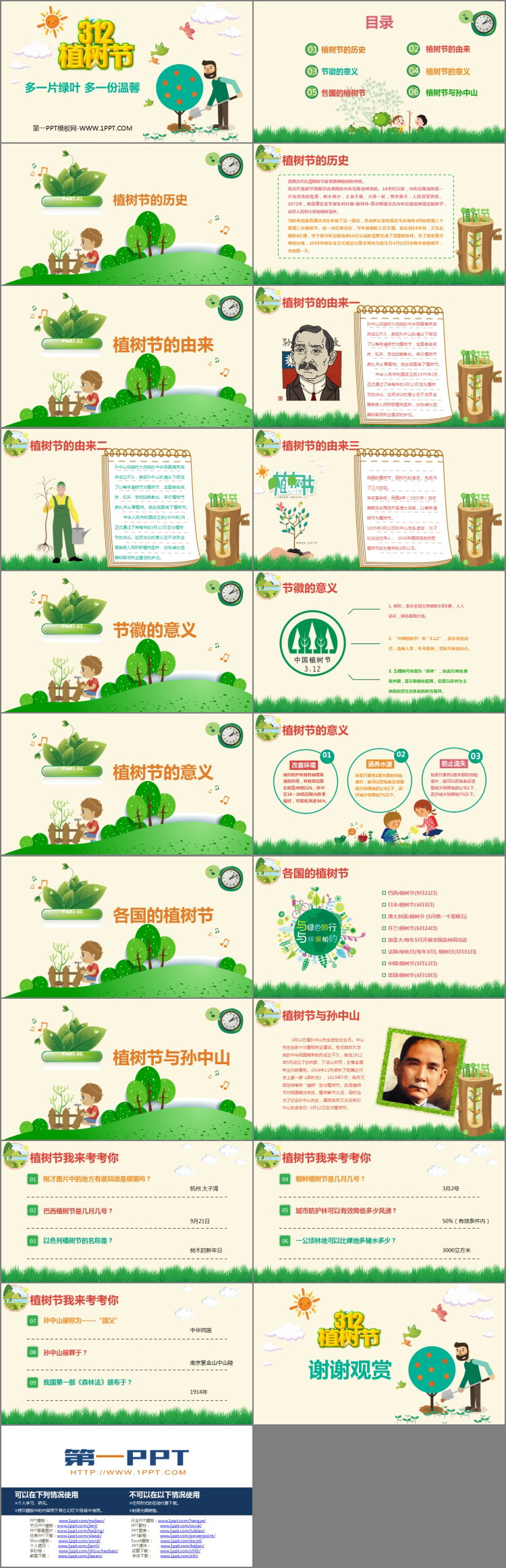 《多一片绿叶 多一份温馨》PPT班会课件