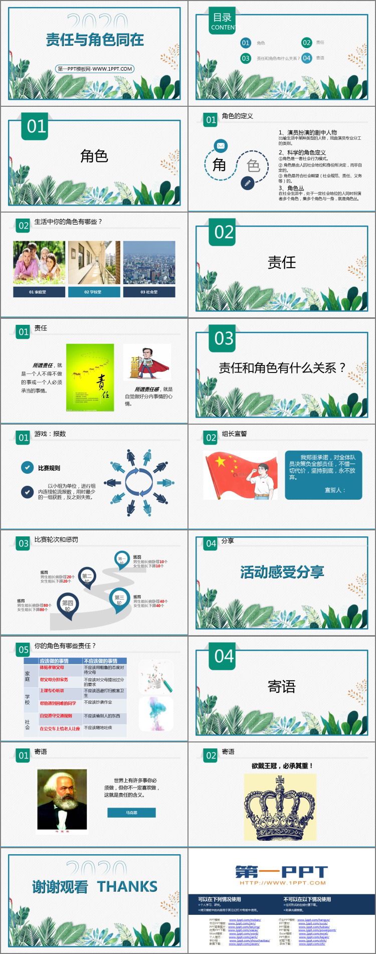 《责任与角色同在》PPT班会课件