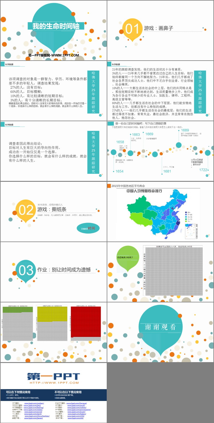 《我的生命时间轴》PPT班会课件