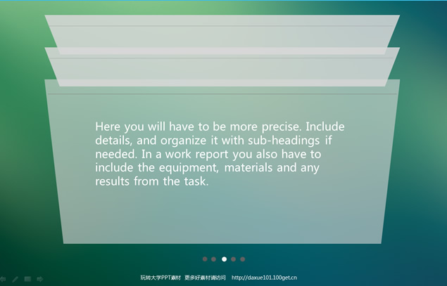 仿ios系统毛玻璃效果ppt模板