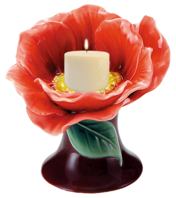 蜡烛与玫瑰烛台png图片