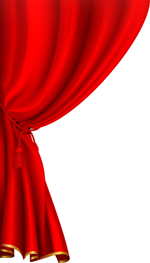 拉开的高清帷幕免抠图