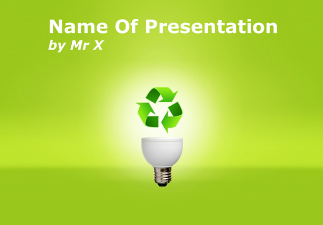 循环能源节能环保公益ppt模板