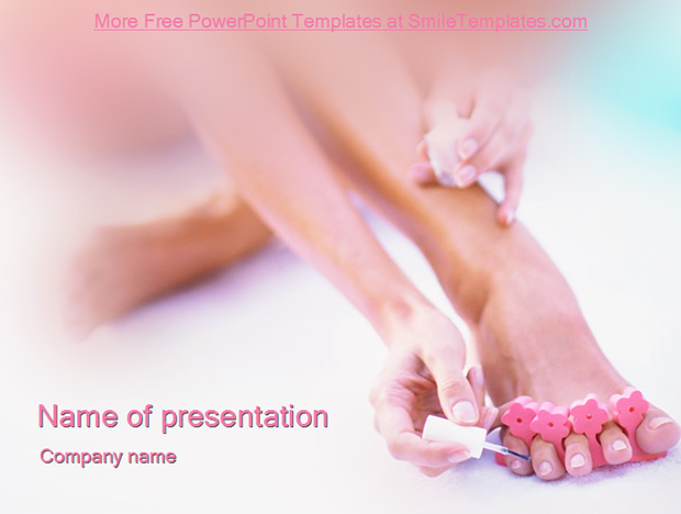 女性美甲ppt模板