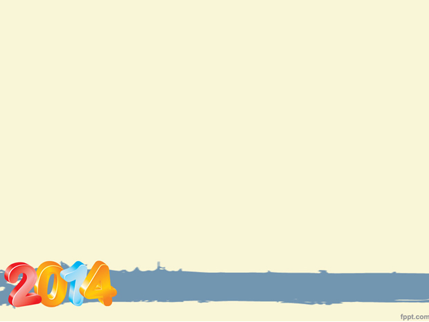 2014立体数字PPT模板2