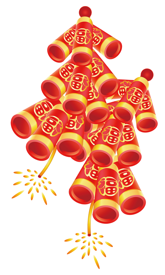 卡通福字爆竹