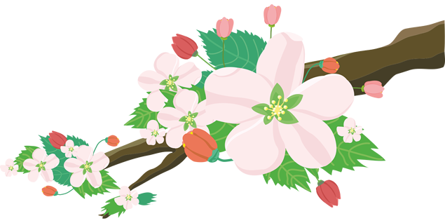 精美植物枝丫花朵免抠图（10张）