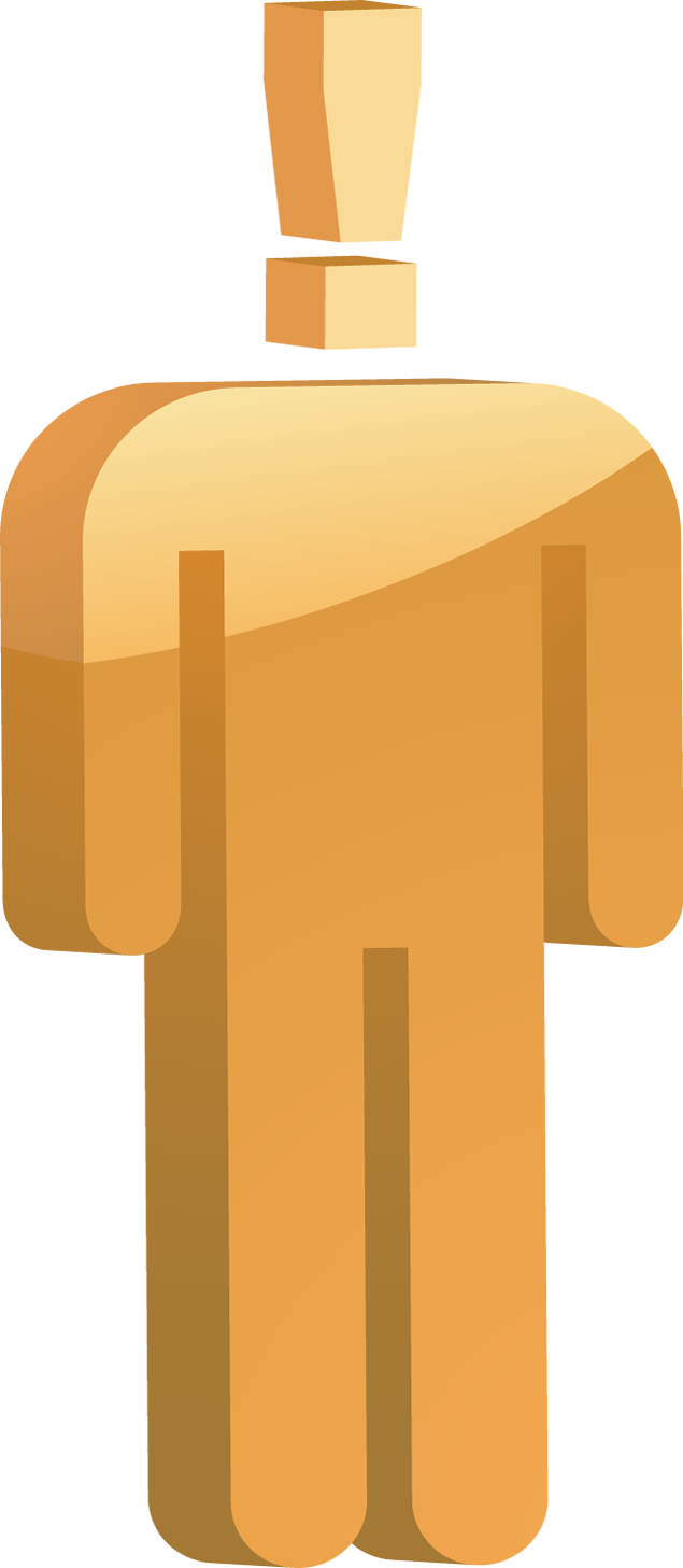 感叹号人物小人