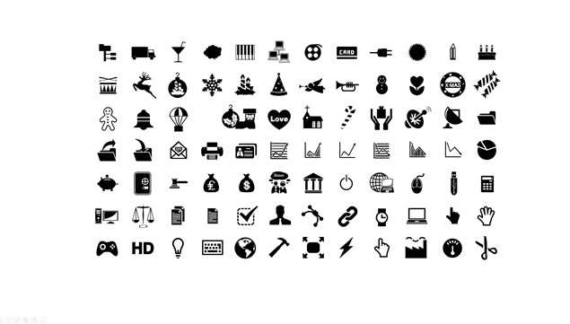 商务办公旅游交通等400+可以修改颜色的单色图标打包下载