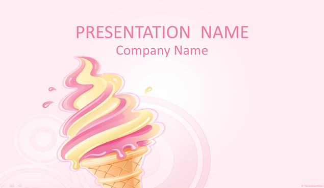 炫丽冰淇淋ppt模板
