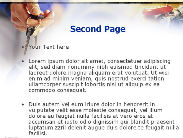 手拿钥匙开启成功未来——PPT模板