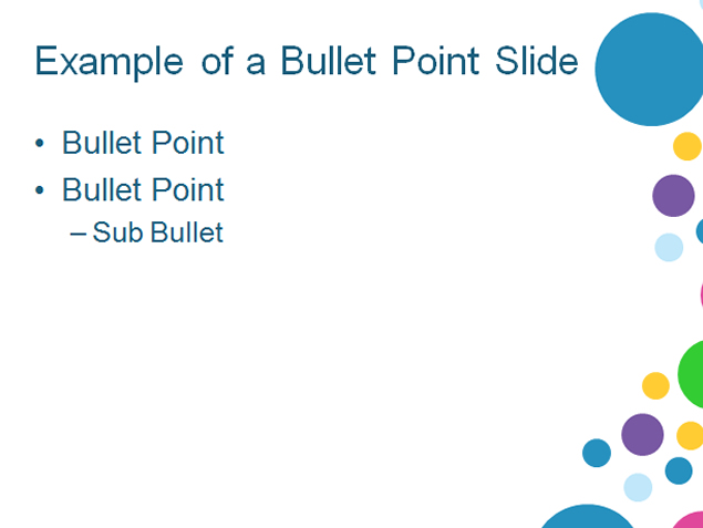 彩色圈点设计视觉感PPT模板2