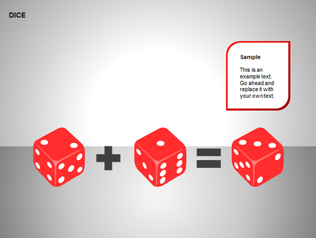 骰子创意设计PPT模板3