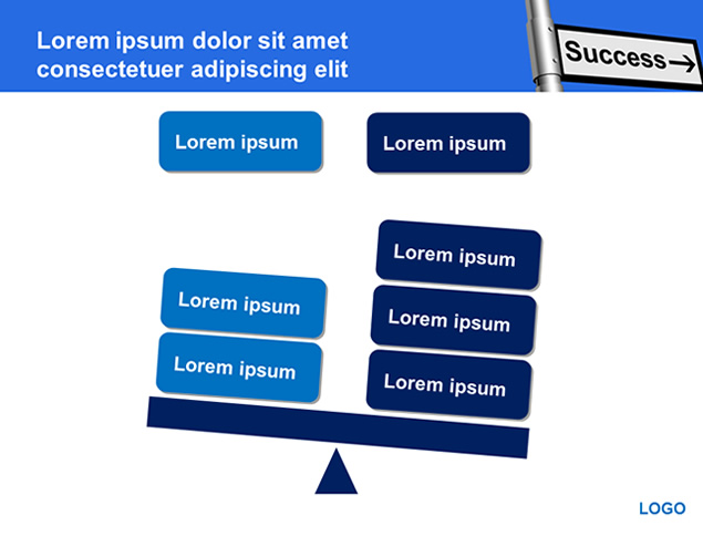 指路牌 攀岩——成功 坚持适合销售培训的商务ppt模板