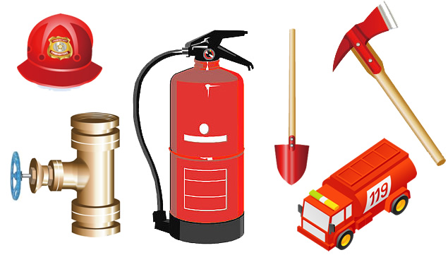 消防安全系列png背景透明图标（62张）