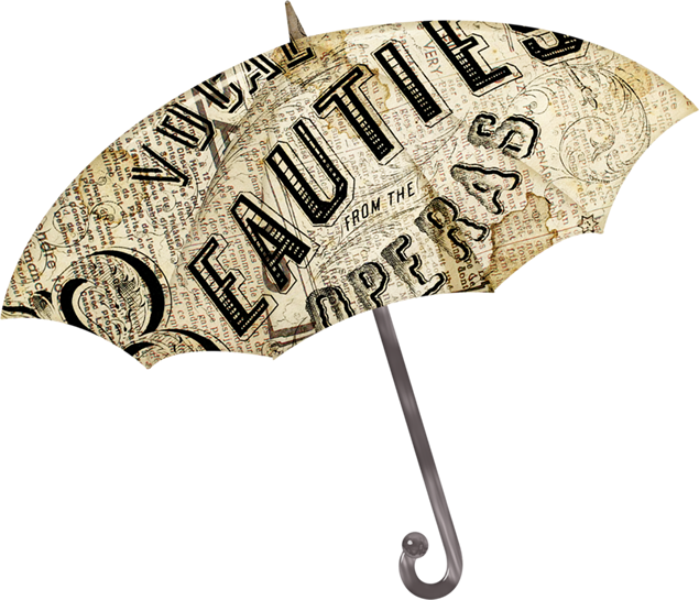 欧美杂志风格雨伞