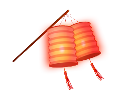 木棍挑灯笼png图片