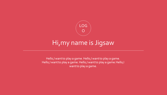 简洁明了的英文版个人简介ppt模板