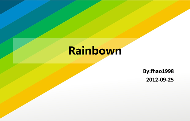 精美图表活力色彩ppt模板