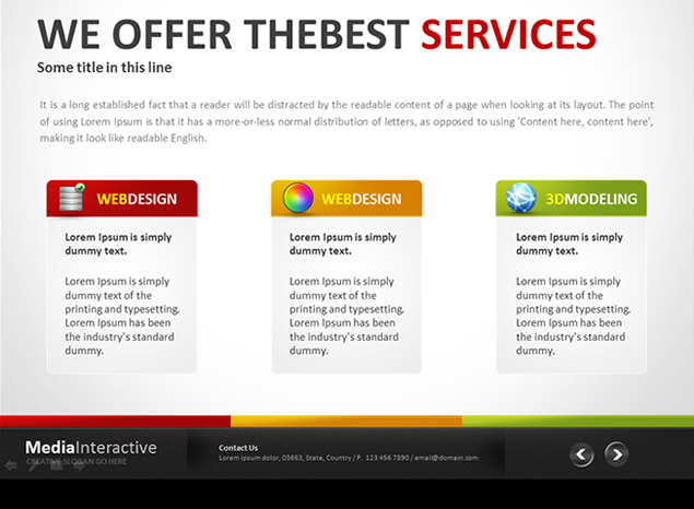 web2.0仿网页风格ppt模板