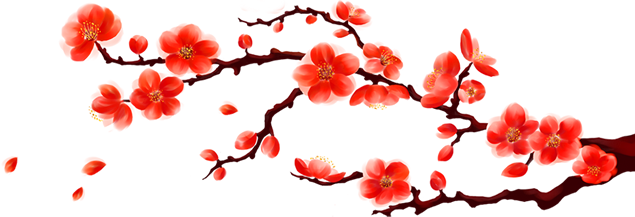 腊梅 红果 桃花中国风免抠图素材（6张）